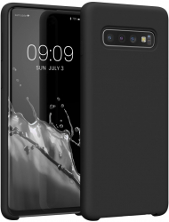Husa kwmobile pentru Samsung Galaxy S10 Silicon Negru 47732.01 