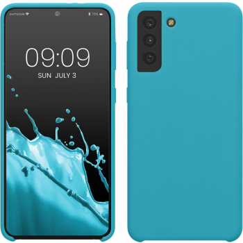 Husa kwmobile pentru Samsung Galaxy S21 Plus Silicon Albastru 54066.205 