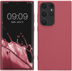 Husa kwmobile pentru Samsung Galaxy S23 Ultra Silicon Roz 60284.167 