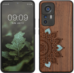 Husa Kwmobile pentru Xiaomi 12T/12T Pro Multicolor Lemn/Silicon 60150.09 