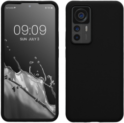 Husa kwmobile pentru Xiaomi 12T/12T Pro Silicon Negru 60152.01 