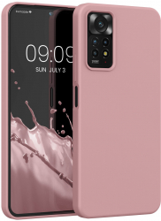 Husa kwmobile pentru Xiaomi Redmi Note 11 Pro/Redmi Note 11 Pro 5G/Redmi Note 12 Pro Silicon Roz 57373.193 