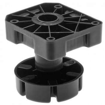 Picior ajustabil pentru mobilier greu finisaj negru GT 450 kg H 85-125 mm 