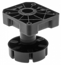 Picior ajustabil pentru mobilier greu finisaj negru GT 450 kg H 95-145 mm 