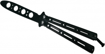 Cutit - Briceag fluture - Balisong - Butterfly de antrenament 22 cm negru 