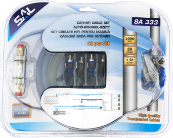Kit cabluri subwoofer auto pentru Amplificator 1000w lungime cablu 5.2m Sal 