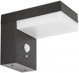 Lampa solara cu senzor Rabalux LED 6 W 3.7 V Negru/Alb 
