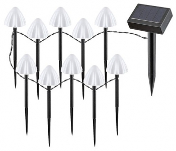 Lampa solara Sakadar 2W 77007 Rabalux abajur alb in forma de ciuperca 