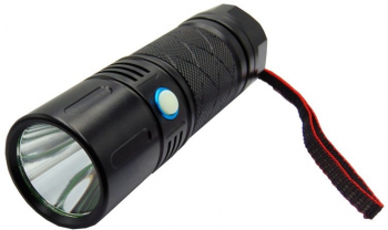 Lanterna cu acumulator litiu L18650x3 metal LED include incarcator 220V + cablu micro USB YM-120 / PN120-SST20TED NEW 