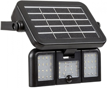Proiector solar senzor Rabalux LED 9.6 W 3.7 V Negru 