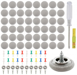 Kit 60 capse Anti-rugina Surubelnita Banda de masura Ace colorate Usor de utilizat Pentru reparatia plafonului auto 