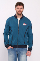 Hanorac barbati cu detalii la maneci si guler Marime XXL Culoare MIDNIGHT LEE COOPER 