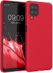 Husa Kwmobile pentru Samsung Galaxy A12 Rosu Silicon 54048.208 