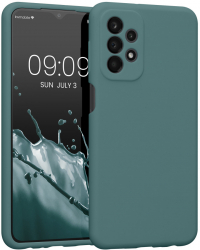 Husa kwmobile pentru Samsung Galaxy A23 /Galaxy A23 5G Silicon Verde 57829.207 