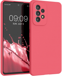 Husa kwmobile pentru Samsung Galaxy A53 5G Silicon Roz 57835.212 