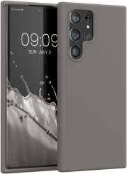 Husa kwmobile pentru Samsung Galaxy S22 Ultra Silicon Gri 56765.155 