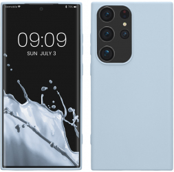 Husa kwmobile pentru Samsung Galaxy S23 Ultra Silicon Albastru 60284.58 