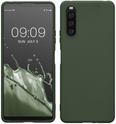 Husa kwmobile pentru Sony Xperia 10 IV Silicon Verde 57800.118 
