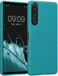 Husa kwmobile pentru Sony Xperia 5 IV Silicon Albastru 59866.57 