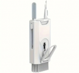 Kit multifunctional 8 in 1 pentru curatarea produselor electronice Zola® plastic 9x5x3 cm alb-gri® 9x5x3 cm alb-gri 