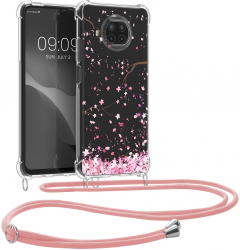 Bumper kwmobile pentru Xiaomi Mi 10T Lite Silicon Transparent/Roz 56533.03 