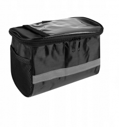 Geanta bicicleta Zola® prindere pe ghidon neagra 15x20x11 cm 