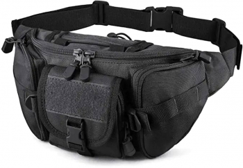 Geanta militara tactica Zola® pentru barbati circumferinta maxima 112 cm 15x25x15 cm neagra
