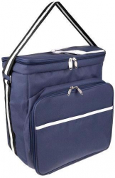 Geanta termica pentru picnic Zola® PEVA spatiu pentru vesela si tacamuri 32x19x36 cm albastra