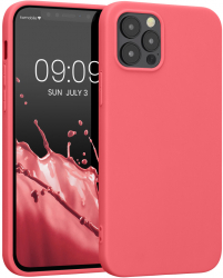 Husa kwmobile pentru Apple iPhone 12/iPhone 12 Pro Silicon Roz 53939.103 