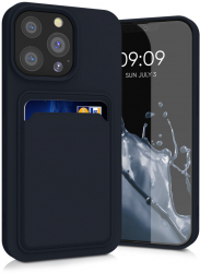 Husa kwmobile pentru Apple iPhone 13 Pro Silicon Albastru 55969.17 