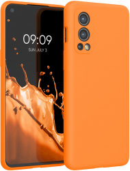 Husa kwmobile pentru OnePlus Nord 2 5G Silicon Portocaliu 56070.150 