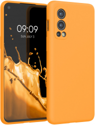 Husa kwmobile pentru OnePlus Nord 2 5G Silicon Portocaliu 56070.191 