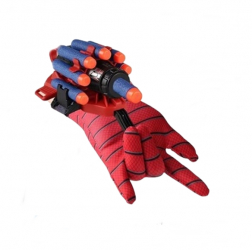 Manusa lansator cu 7 ventuze din burete SpiderMan IdeallStore® rosu 