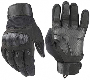 Manusi tactice anti-taiere Zola® manseta cu velcro pentru fixare insertii profilate anti-alunecare negre marimea XL 