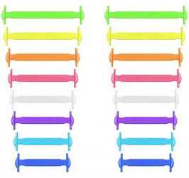 Set 16 sireturi din silicon Zola® fara legare elastice multicolore 