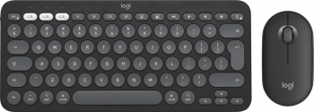 Logitech Pebble 2 Combo for Mac tastaturi Mouse inclus RF Wireless + Bluetooth QWERTY US Int. Grafit 920-012244 