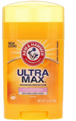 Antiperspirant Arm & Hammer UltraMax Powder Fresh cu Bicarbonat de Sodiu 28.3 gr 
