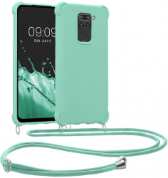 Bumper kwmobile pentru Xiaomi Redmi Note 9 Silicon Verde 53147.71 