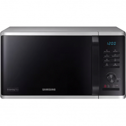 Cuptor cu microunde Samsung MG23K3515AS/OL 23 l 800W Grill Browning+ Dezghetare rapida Modul ECO Argintiu/Negru