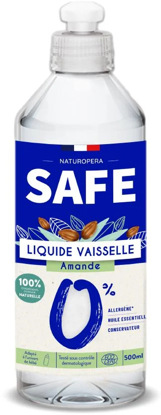 Detergent BIO pentru vase parfum migdale fara alergeni Safe 