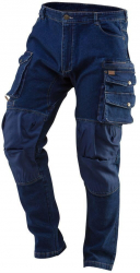 Pantaloni de lucru tip blugi cu intariri pentru genunchi model Denim marimea S/48 NEO 