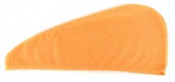 Prosop turban Zola® uscare rapida din microfibra 55x22 cm portocaliu