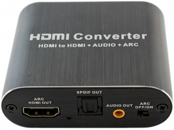 Splitter audio HDMI compact Zola® pentru extragerea semnalului audio din portul HDMI negru lungime cablu 1 m 