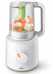 Aparat Philips 2 In 1 Pentru Prapararea Hranei Pentru Bebelusi Alimentare 400 W Tensiune 220-240 V Lungime Cablu 70 M 200 Ml Alb/verde
