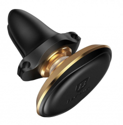 Baseus Magnetic Car Mount Holder with Cable Clip Gold 