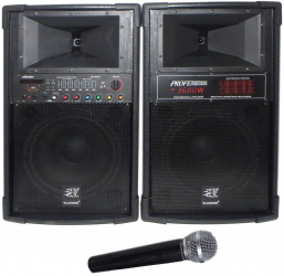 Boxe Active Profesionale Vlliodor Putere 650 W Microfon Wireless Karaoke Conectivitate Prin Functie Bluetooth Port Usb Incinta L 