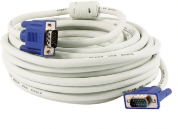 Cablu Vga Klausstech Tata-tata Lungime Cablu 15 M 15 Pini Pentru Monitor Sau Alb