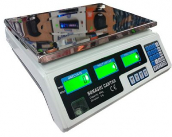 Cantar Electronic 40 Kg Cu Acumulator Si Platan Inox 