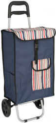 Carucior De Piata Cu 2 Roti Klausstech Capacitate 45l Material Impermeabil Cadru Din Metal Maner Din Plastic Multicolor 