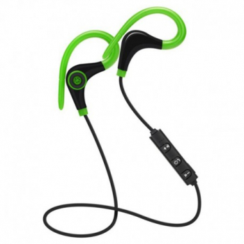Casti Wireless Techstar® BT200 Bluetooth 4.1 HD Audio Rezistente la Transpiratie Comenzi pe Fir Verde 